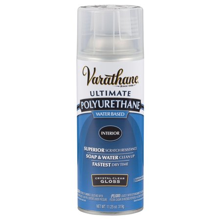 VARATHANE Ultimate Gloss Crystal Clear Water-Based Polyurethane Spray 11.25 oz 200081